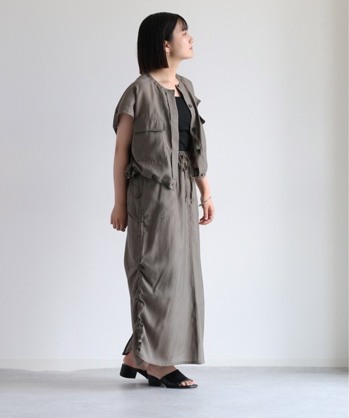 cepo(セポ)の「シアードロストスカート セットアップ可能(スカート・レディース・ブラック/チャコール・M)」の11枚目の写真