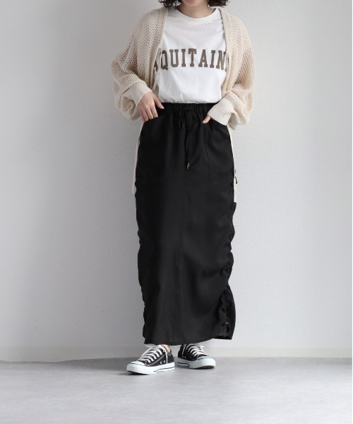 cepo(セポ)の「シアードロストスカート セットアップ可能(スカート・レディース・ブラック/チャコール・M)」の13枚目の写真