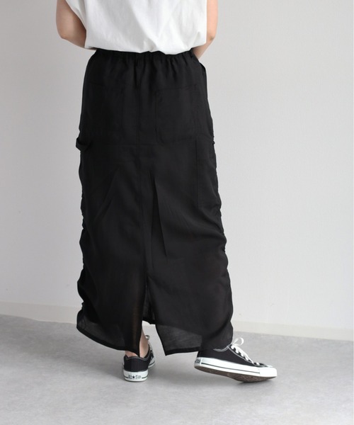 cepo(セポ)の「シアードロストスカート セットアップ可能(スカート・レディース・ブラック/チャコール・M)」の17枚目の写真