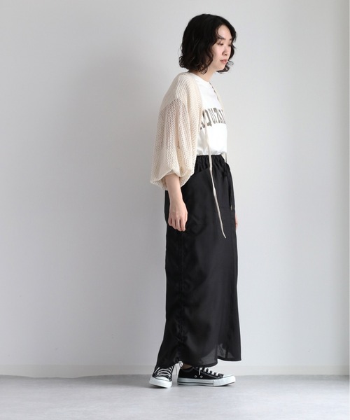 cepo(セポ)の「シアードロストスカート セットアップ可能(スカート・レディース・ブラック/チャコール・M)」の20枚目の写真