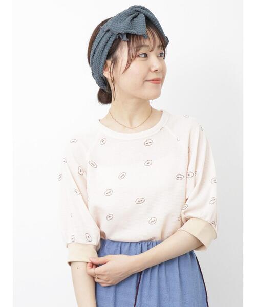 ehka sopo（エヘカソポ）の「リボンヘアターバン（その他ヘアアクセサリー・レディース・グレー/ブルー/キナリ・F）」の21枚目の写真