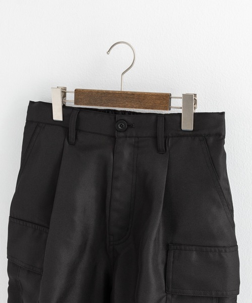 Ressaca（レサーカ）の「ワイドテーパード ミリタリー2Wayイージーカーゴパンツ 裾ドローコード（カーゴパンツ・メンズ・オリーブ/オフホワイト/ブラック・M/L/LL）」の18枚目の写真