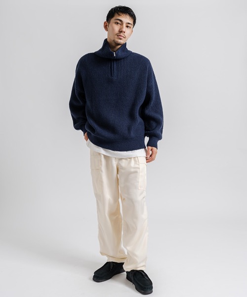 Ressaca（レサーカ）の「ワイドテーパード ミリタリー2Wayイージーカーゴパンツ 裾ドローコード（カーゴパンツ・メンズ・オリーブ/オフホワイト/ブラック・M/L/LL）」の6枚目の写真