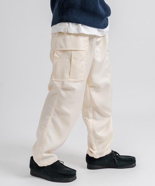 Ressaca（レサーカ）の「ワイドテーパード ミリタリー2Wayイージーカーゴパンツ 裾ドローコード（カーゴパンツ・メンズ・オリーブ/オフホワイト/ブラック・M/L/LL）」の5枚目の写真
