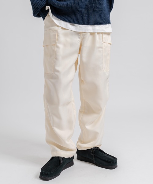 Ressaca（レサーカ）の「ワイドテーパード ミリタリー2Wayイージーカーゴパンツ 裾ドローコード（カーゴパンツ・メンズ・オリーブ/オフホワイト/ブラック・M/L/LL）」の4枚目の写真