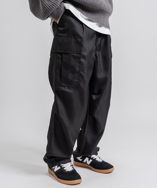 Ressaca（レサーカ）の「ワイドテーパード ミリタリー2Wayイージーカーゴパンツ 裾ドローコード（カーゴパンツ・メンズ・オリーブ/オフホワイト/ブラック・M/L/LL）」の12枚目の写真