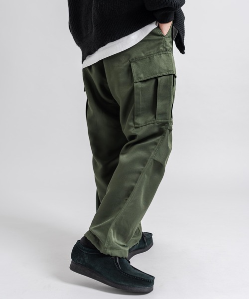 Ressaca（レサーカ）の「ワイドテーパード ミリタリー2Wayイージーカーゴパンツ 裾ドローコード（カーゴパンツ・メンズ・オリーブ/オフホワイト/ブラック・M/L/LL）」の9枚目の写真