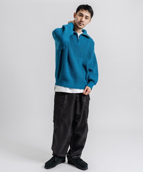 Ressaca（レサーカ）の「ワイドテーパード ミリタリー2Wayイージーカーゴパンツ 裾ドローコード（カーゴパンツ・メンズ・オリーブ/オフホワイト/ブラック・M/L/LL）」の15枚目の写真