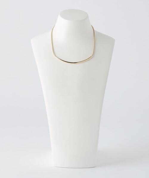 green label relaxing（グリーンレーベルリラクシング）の「バー＆スネークチェーン チョーカー ネックレス（ネックレス・レディース・シルバー/ゴールド・FREE）」の8枚目の写真