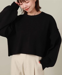 短丈ニットプルオーバー