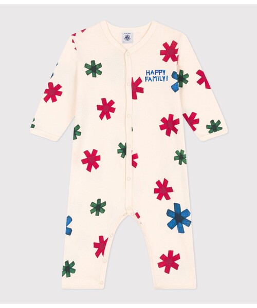 PETIT BATEAU（プチバトー）の「プリント足なしロンパース（ロンパース・キッズ・ホワイト系その他・12MONTH/6MONTH/3MONTH）」の4枚目の写真