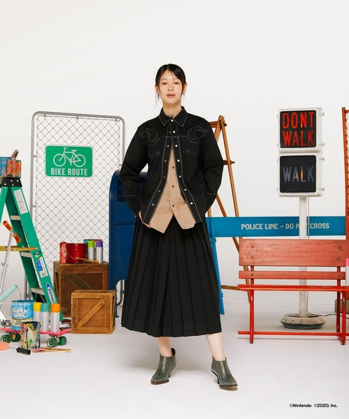 Splatoon（スプラトゥーン）の「イカスタンシャツ（シャツ/ブラウス・メンズ・ブラック/ブラウン・unisex M/unisex L）」の5枚目の写真