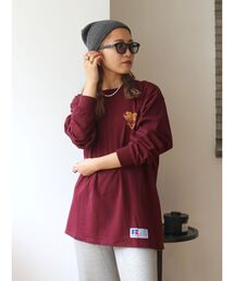 RUSSELL別注 ロゴロングスリーブTee