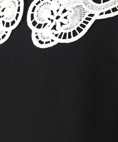 index(インデックス)の「◆取り外し2way レース衿トップス【洗濯機洗い可】(Tシャツ/カットソー・レディース・ブルー/ライトグレー/ブラック・36/38/42/40)」の8枚目の写真