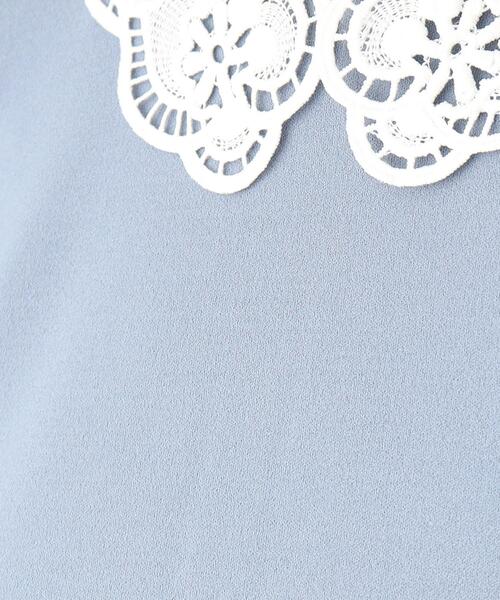 index(インデックス)の「◆取り外し2way レース衿トップス【洗濯機洗い可】(Tシャツ/カットソー・レディース・ブルー/ライトグレー/ブラック・36/38/42/40)」の9枚目の写真