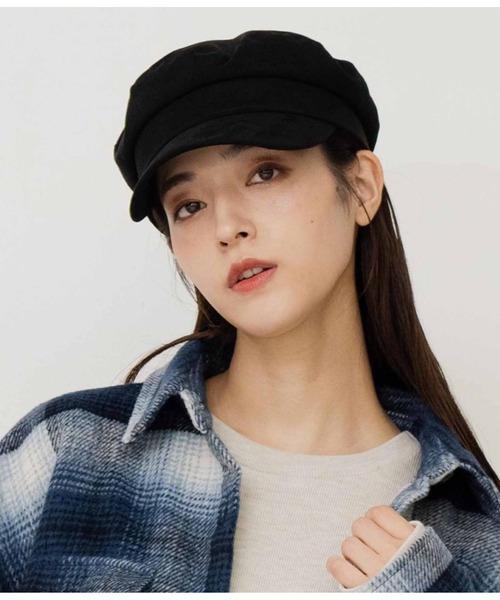 ANAP（アナップ）の「フェイクスエードキャスケット（キャスケット・レディース・ブラック/モカ・FREE）」の7枚目の写真