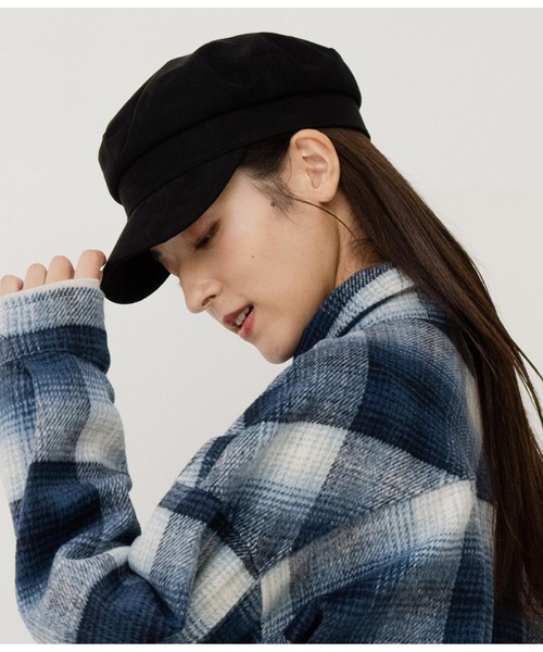 ANAP（アナップ）の「フェイクスエードキャスケット（キャスケット・レディース・ブラック/モカ・FREE）」の10枚目の写真