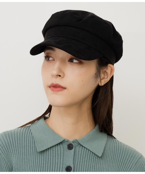 ANAP（アナップ）の「フェイクスエードキャスケット（キャスケット・レディース・ブラック/モカ・FREE）」の11枚目の写真