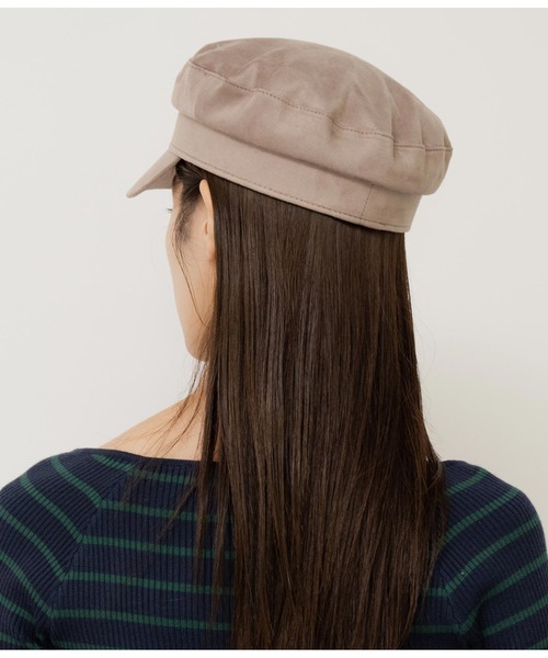 ANAP（アナップ）の「フェイクスエードキャスケット（キャスケット・レディース・ブラック/モカ・FREE）」の15枚目の写真
