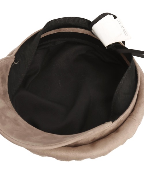ANAP（アナップ）の「フェイクスエードキャスケット（キャスケット・レディース・ブラック/モカ・FREE）」の4枚目の写真
