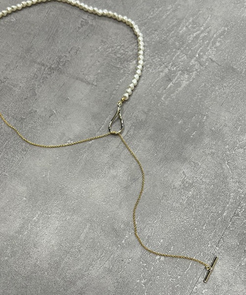 VICKY（ビッキー）の「【KOREAN ITEM】パールチェーンネックレス（ネックレス・レディース・シルバー系その他/ゴールド系その他・FREE）」の3枚目の写真