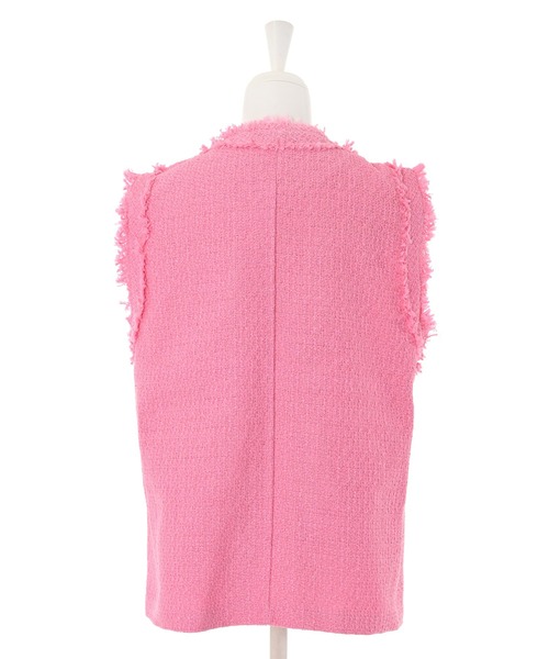 Narcissus（ナルシス）の「【WEBSTORE 限定商品】ツイードベスト（ベスト・レディース・ピンク/グリーン・FREE）」の11枚目の写真