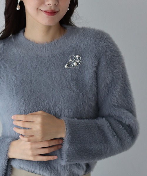 BLUEEAST（ブルーイースト）の「パール付きニュアンスブローチ（ブローチ/コサージュ・レディース・ゴールド/シルバー・FREE）」の8枚目の写真