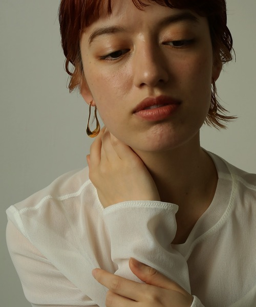 ORLEAN(オルレアン)の「金属アレルギー対応 ボリュームニュアンスピアス サージカルステンレス(ピアス(両耳用)・レディース・ゴールド/シルバー・フリー)」の13枚目の写真