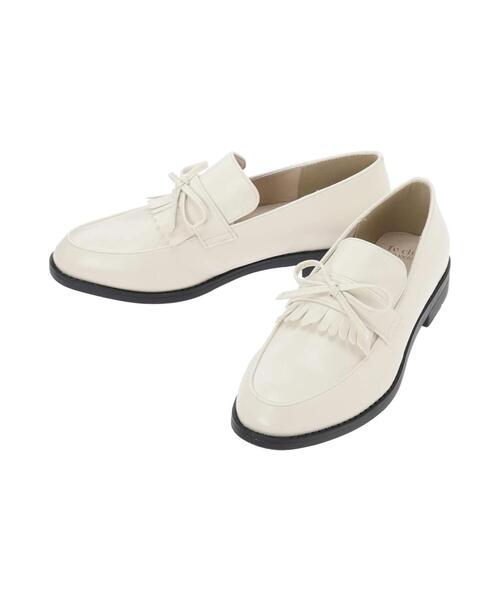 Te chichi TERRASSE（テチチテラス）の「キルトリボンローファー（ローファー・レディース・ブラック/ブラウン/オフホワイト・L/M）」の6枚目の写真