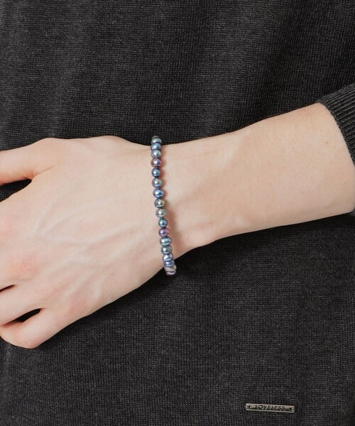 LOVELESS(ラブレス)の「メタリックパールブレス(ブレスレット・メンズ・シルバー系その他・FREE)」の1枚目の写真