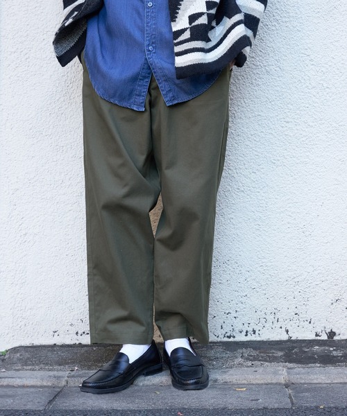 coca（coca）（コカ）の「メンズ ピーチツイルバルーンパンツ（その他パンツ・メンズ・アイボリー/カーキ/ブラック/ライトベージュ・L/M/XL）」の4枚目の写真