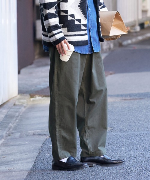 coca（coca）（コカ）の「メンズ ピーチツイルバルーンパンツ（その他パンツ・メンズ・アイボリー/カーキ/ブラック/ライトベージュ・L/M/XL）」の11枚目の写真