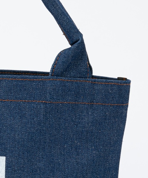 Daily russet（デイリー ラシット）の「デニムパイプハンドルトートバッグ（S）（トートバッグ・レディース・ベージュ/ピンク/ホワイト/グレー・FREE）」の7枚目の写真