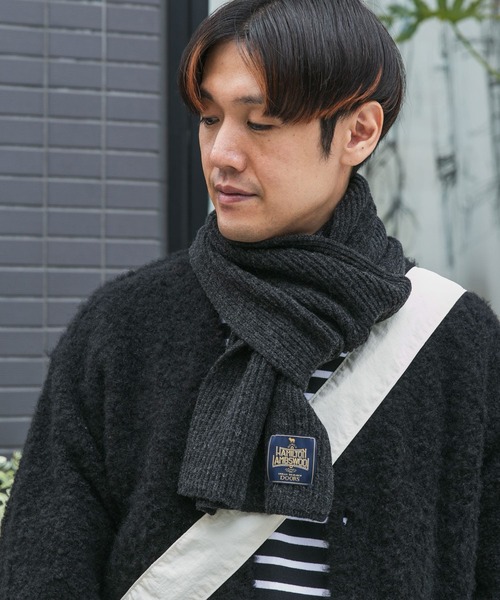 URBAN RESEARCH DOORS（アーバンリサーチドアーズ）の「ハミルトンマフラー（マフラー・メンズ・チャコールグレー/ブルー/ブラウン/イエロー・-）」の17枚目の写真