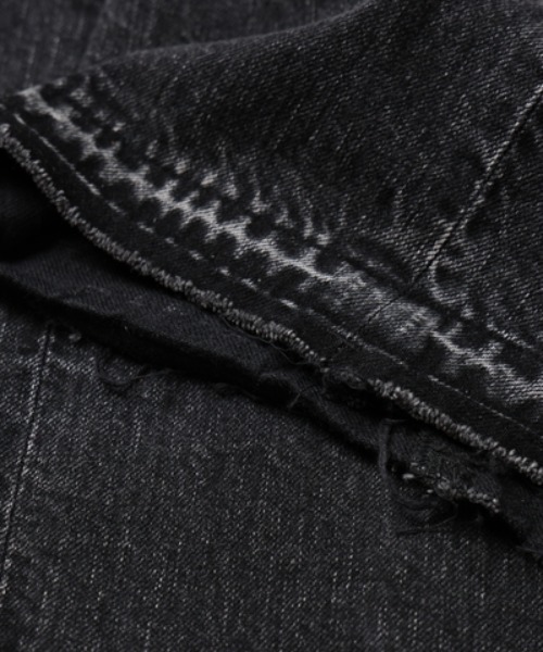 JIEDA(ジエダ)の「USED 3D BAGGY DENIM(デニムパンツ・メンズ・ダークインディゴブルー/ブラック・1/2)」の7枚目の写真