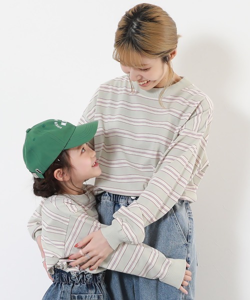 devirock（デビロック）の「綿100% お洗濯してもよれにくい ビッグシルエット 袖リブ 大人 ボーダー 長袖Tシャツ（Tシャツ/カットソー・レディース・その他2/その他6/その他3/その他5/その他4/その他1/その他7/その他9/その他8/その他10/その他11/その他12/その他13/その他14/その他15/その他16/その他17/その他18/その他19・LL/M/L）」の10枚目の写真