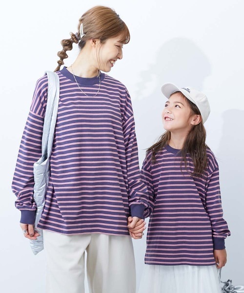 devirock（デビロック）の「綿100% お洗濯してもよれにくい ビッグシルエット 袖リブ 大人 ボーダー 長袖Tシャツ（Tシャツ/カットソー・レディース・その他2/その他6/その他3/その他5/その他4/その他1/その他7/その他9/その他8/その他10/その他11/その他12/その他13/その他14/その他15/その他16/その他17/その他18/その他19・LL/M/L）」の13枚目の写真