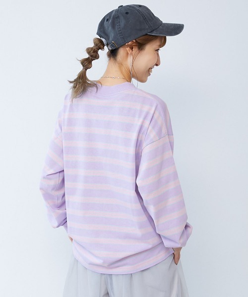 devirock（デビロック）の「綿100% お洗濯してもよれにくい ビッグシルエット 袖リブ 大人 ボーダー 長袖Tシャツ（Tシャツ/カットソー・レディース・その他2/その他6/その他3/その他5/その他4/その他1/その他7/その他9/その他8/その他10/その他11/その他12/その他13/その他14/その他15/その他16/その他17/その他18/その他19・LL/M/L）」の16枚目の写真