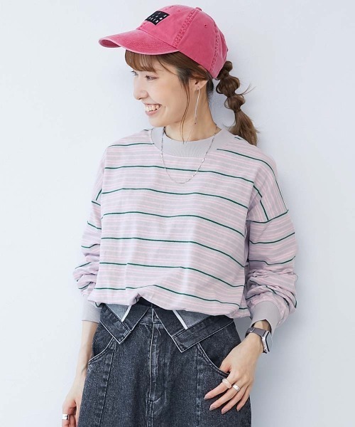 devirock（デビロック）の「綿100% お洗濯してもよれにくい ビッグシルエット 袖リブ 大人 ボーダー 長袖Tシャツ（Tシャツ/カットソー・レディース・その他2/その他6/その他3/その他5/その他4/その他1/その他7/その他9/その他8/その他10/その他11/その他12/その他13/その他14/その他15/その他16/その他17/その他18/その他19・LL/M/L）」の17枚目の写真