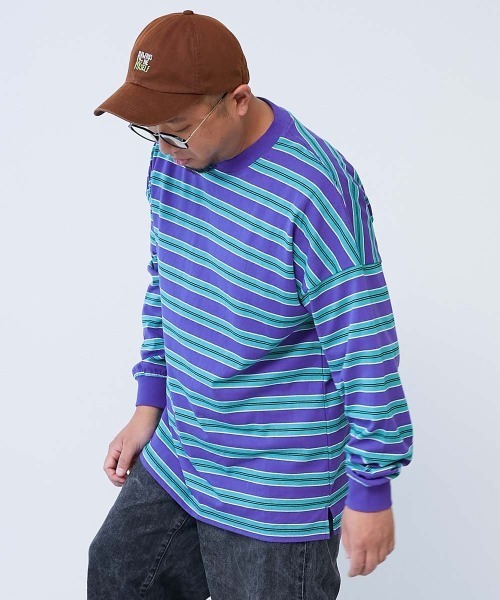 devirock（デビロック）の「綿100% お洗濯してもよれにくい ビッグシルエット 袖リブ 大人 ボーダー 長袖Tシャツ（Tシャツ/カットソー・レディース・その他2/その他6/その他3/その他5/その他4/その他1/その他7/その他9/その他8/その他10/その他11/その他12/その他13/その他14/その他15/その他16/その他17/その他18/その他19・LL/M/L）」の18枚目の写真