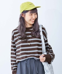 devirock（デビロック）の「綿100% お洗濯してもよれにくい ビッグシルエット 袖リブ 大人 ボーダー 長袖Tシャツ（Tシャツ/カットソー）」