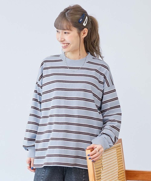 devirock(デビロック)の「綿100% お洗濯してもよれにくい ビッグシルエット 袖リブ 大人 ボーダー 長袖Tシャツ(Tシャツ/カットソー・レディース・その他2/その他6/その他3/その他5/その他4/その他1/その他7/その他9/その他8/その他10/その他11/その他12/その他13/その他14/その他15/その他16/その他17/その他18/その他19/その他22/その他23/その他20/その他24/その他21・LL/M/L)」の21枚目の写真