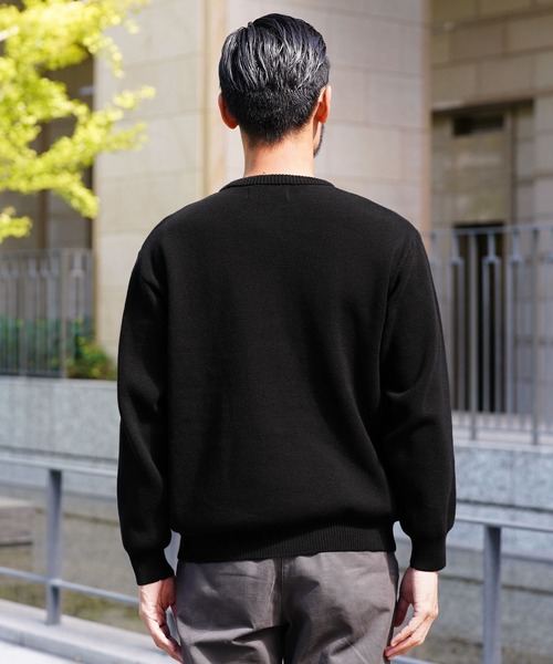 jiggys shop(ジギーズショップ)の「ミラノリブクルーネックニット セーター(ニット/セーター・メンズ・ブラック/ホワイト/杢グレー・MEDIUM/LARGE/X-LARGE)」の8枚目の写真