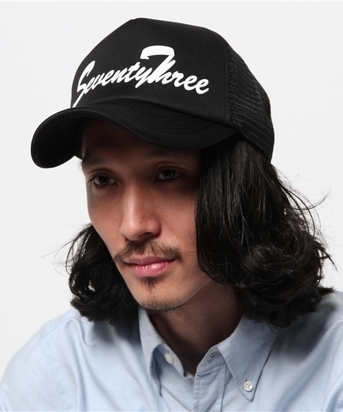 VENCEEXCHANGE(ヴァンスエクスチェンジ)の「ナンバープリントメッシュキャップ(キャップ・メンズ・ブラック/コーラル/ホワイト・FREE)」の4枚目の写真