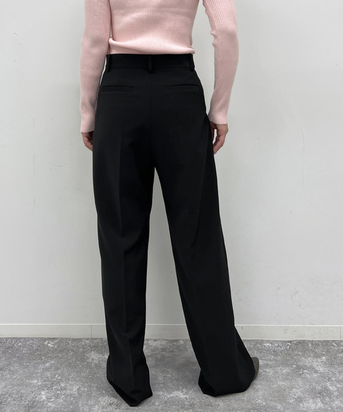 U by SPICK&SPAN(ユーバイスピックアンドスパン)の「ワイドスラックス(スラックス・レディース・アイボリー/ブラック・34/36/38)」の8枚目の写真