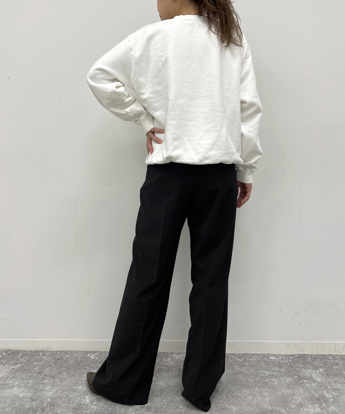 U by SPICK&SPAN(ユーバイスピックアンドスパン)の「ワイドスラックス(スラックス・レディース・アイボリー/ブラック・34/36/38)」の10枚目の写真