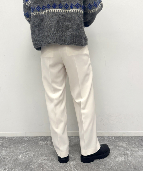 U by SPICK&SPAN(ユーバイスピックアンドスパン)の「ワイドスラックス(スラックス・レディース・アイボリー/ブラック・34/36/38)」の13枚目の写真