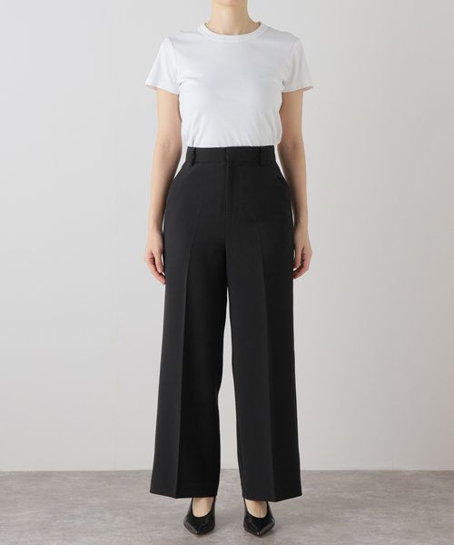 U by SPICK&SPAN(ユーバイスピックアンドスパン)の「ワイドスラックス(スラックス・レディース・アイボリー/ブラック・34/36/38)」の21枚目の写真