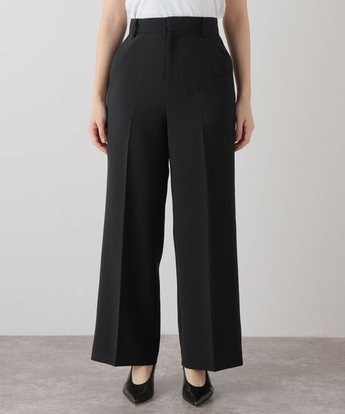 U by SPICK&SPAN(ユーバイスピックアンドスパン)の「ワイドスラックス(スラックス・レディース・アイボリー/ブラック・34/36/38)」の22枚目の写真