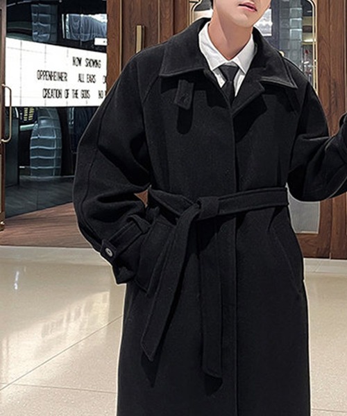 aimoha(アイモハ)の「aimoha men CHESTER COAT チェスターコート(チェスターコート・メンズ・ブラック/チョコ・MEDIUM/LARGE/X-LARGE/XX-LARGE)」の3枚目の写真